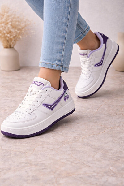 Babetty Women's Sneaker Sports Shoes Cherry Detailed Embroidered Orthopedic S...