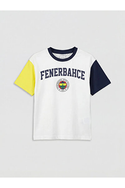 LC Waikiki LCW Kids bela Fenerbahçe licencirana majica i šorti za dečake