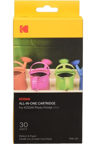 Kodak KODPMC30 Mini Photo Printer Cartridge, Black, 30 Pack