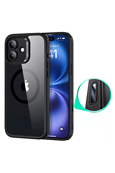 ESR iPhone 16 Classic Hybrid HaloLock Case, Black/Clear