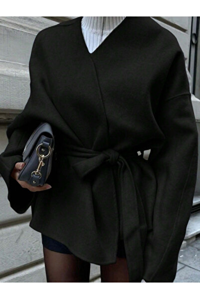 Secret Passion Lingerie Comfortable Fit Cashmere Women's Jacket with Tie-Up D...