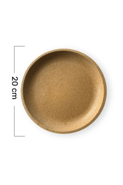 COMPOSTware Rice Bran Plates | 20 cm | Sustainable and Compostable | Set of 10