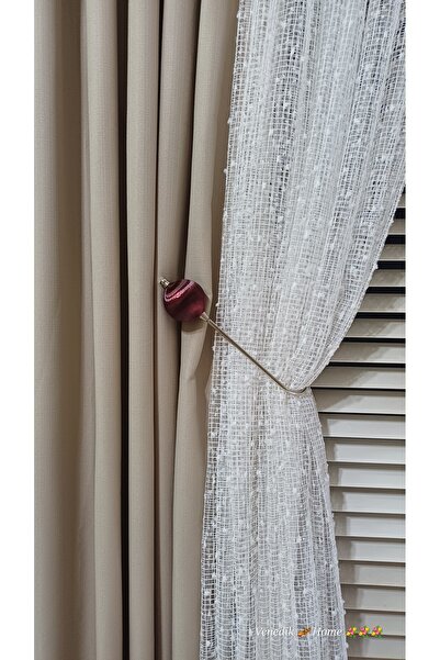 venedik home Nouă cornișă metalică tip Ghost Claw, argintie și bordeaux, 1 bu...