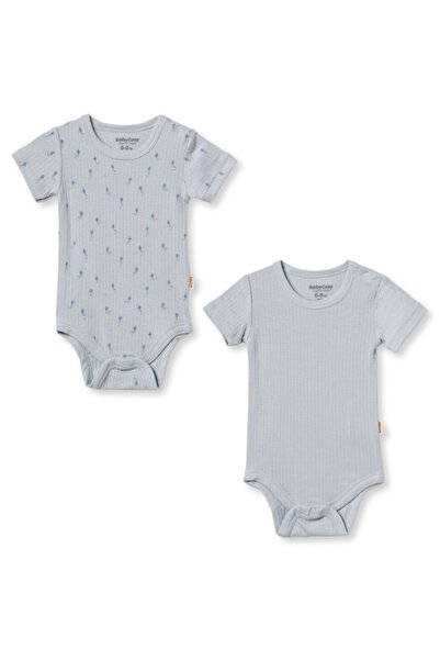 BabyCosy Organic Wear %100 Organik Pamuk,2’li Bebek Body Seti,Kısa Kol,Çıtçıt...