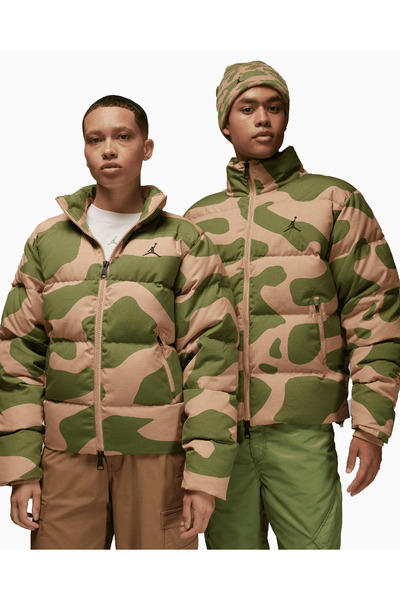 Nike Jordan Flight Heritage Camo Down Puffer Erkek Mont