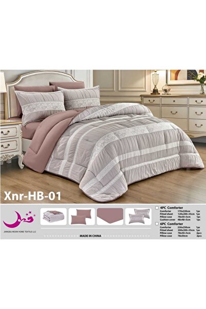 Moon Summer embroidered puffy microfiber bedspread 230*250 - 6-piece Duvet se...