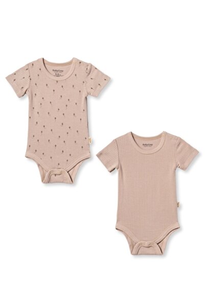 BabyCosy Organic Wear 100% قطن عضوي، طقم ملابس أطفال مكون من قطعتين، أكمام قص...