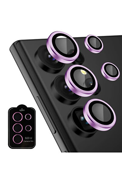 Veloa واقي عدسة الكاميرا S24 Ultra / S23 Ultra باللون الأرجواني