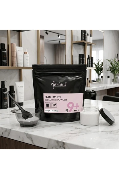 Mariani Professional بودرة تفتيح الشعر فلاش وايت 500 غرام (تفتيح 9 درجات فأكثر)