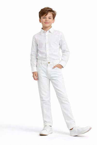 Nacar Erkek Çocuk Uzun Kol Gömlek ve Pantolon 23 Nisan 29 Ekim Gösteri Kıyafeti
