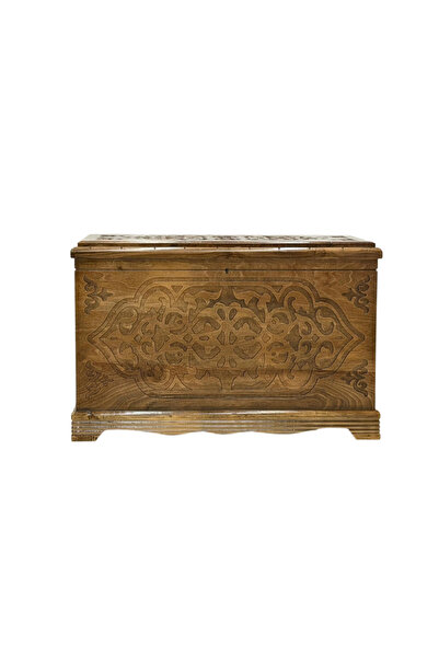 İNAĞGİYİM Maraş Oyma Ceviz Dekor ve Çeyiz Sandığı