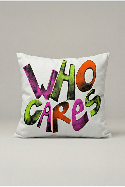 viki concept Who Cares Written Decorative Husă de pernă pentru canapea 093 – ...