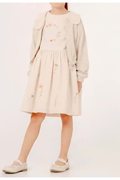 Moonstar Baby Girl Dress Set Beige