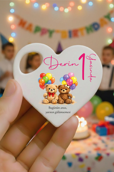 Jozia Kişiye Özel Açacak Magnet – Doğum Günü Buzdolabı Magneti - Safari Tasar...