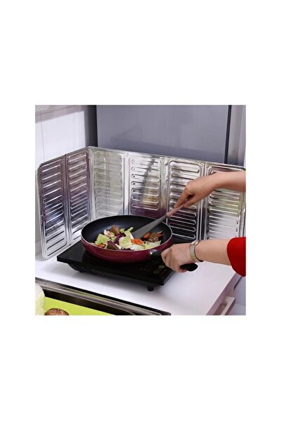 Enfa Ocak Etrafına Yağ Sıçratmaz Koruyucu Folyo – Katlanabilir Alüminyum Sıçr...