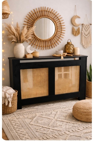 Özçelik Lambiri Siyah dresuar & Hazeranlı petek kapama