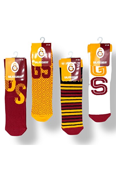 Galatasaray Licensed Children's 4 Pairs of Socks Gs23046-1