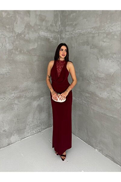 sportiness Transparent Lace Detailed Invitation Engagement Sandy Fabric Gradu...