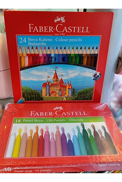 ada çanta kırtasiye F.C. 24Pcs Dry Color Pencil and 18Pcs Pastel Color Pencil...
