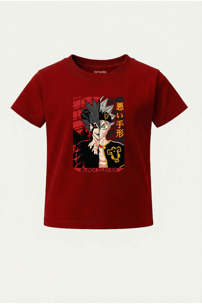 nirvoda Tricou pentru copii Asta Black Clover Tricou pentru copii cu imprimeu
