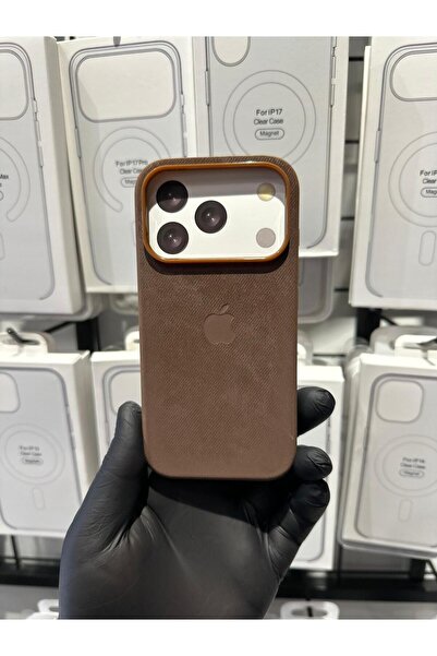 TAK Bİ KILIF iPhone 17 Pro Logolu Premium Süet Dokulu Kılıf Kamera Korumalı, ...