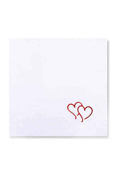 Story 33X33 cm Red Foil Hearts Promise Engagement Wedding Patterned 16-Pack W...