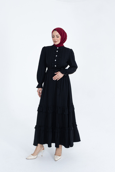 luazul Ruffled Nada Dress