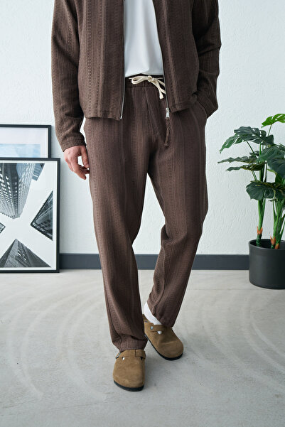 MARRAKECH Ethnic Pattern Lace-Up Regular Pants