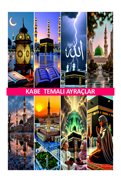 Okul Materyali Ayraç Seti 8'li Kitap Ayracı 16x5cm Boyutunda