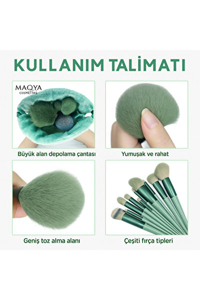 MAQYA KOZMETİK MASKARA HEDİYELİ!! 20 Parça Makyaj Seti, Makyaj Fırça Seti Yüz Ve Vücud Taşı, Far/Fondöten/Eyeliner/