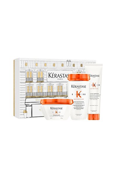 Kerastase Nutritive Shampoo, Conditioner & Masque Set – Deep Hydration for Dr...
