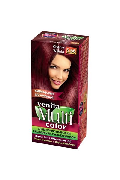 VENİTA Vopsea de păr multicoloră fără amoniac, Venita, 50ml, nr. 5.66, cireș