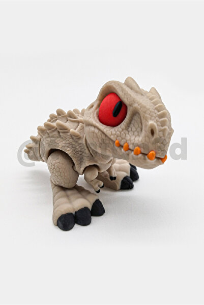 Toptan3D Mini Dinozor - Sevimli Küçük Dinozor Yavrusu - Hareketli Eklemli Oyu...