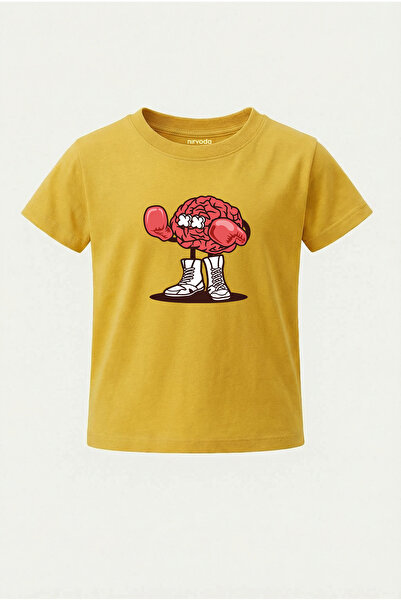 nirvoda Tricou pentru copii Tricou pentru copii cu imprimeu Boxing Brain