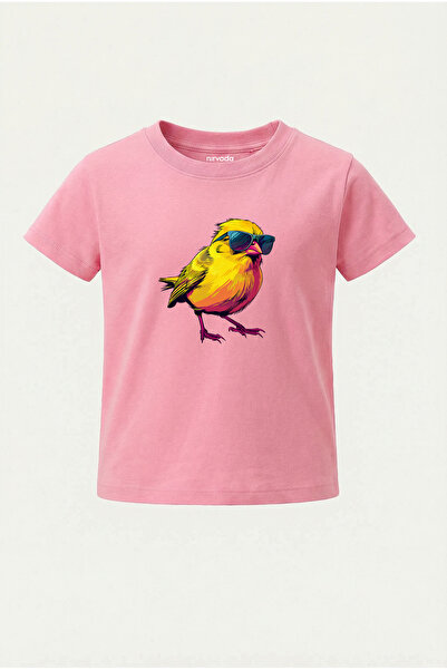 nirvoda Children's T-Shirt Cool Canary Printed Kids Tshirt