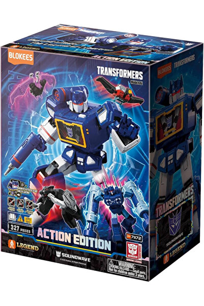 BLOKEES Фигурка Трансформърс Саундуейв 85 части съчленена