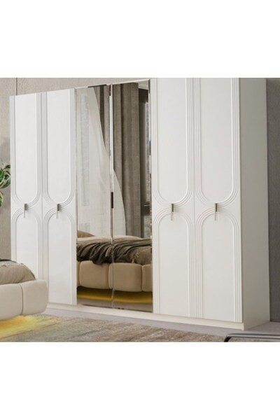 AYDINEV MERİÇ 6 KAPILI MDF DOLAP