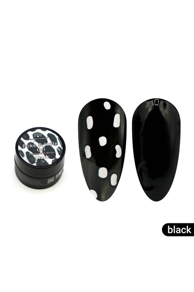 global fashion Creative Poke Hole Black Gel for Lace Effect, 5 g