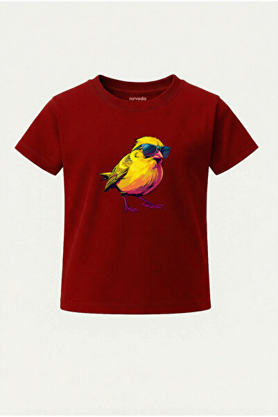 nirvoda Children's T-Shirt Cool Canary Printed Kids Tshirt