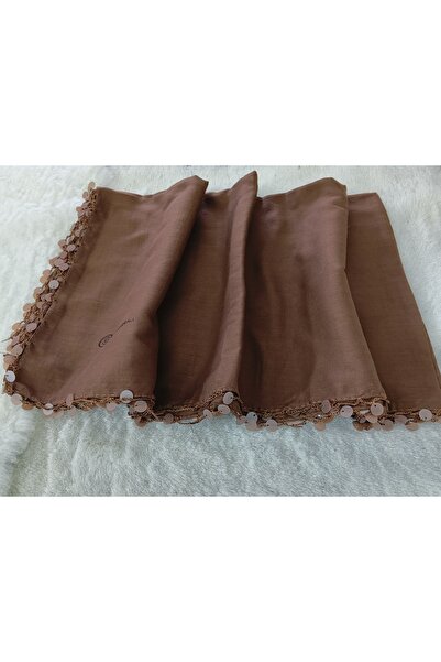 hoaryage El Emeği Plastik Pullu Yazma ,tülbent Yemeni, Fular ,4 Kenar Oyalı