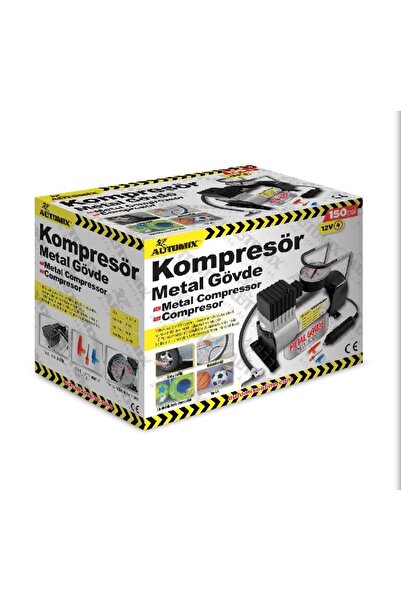 EŞDEĞER HAVA KOMPRESÖRÜ METAL GÖVDE 150PSİ 12V