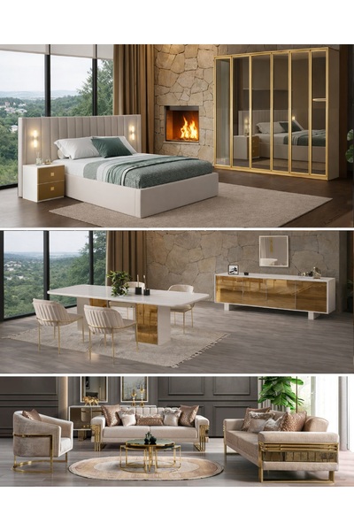 inegölmobilyası Napoli Düğün Paketi %100 MDF