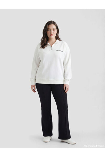 LC Waikiki Rmz Gi̇yi̇m Farkiyla Slim Fit Women's Spanish Flare Pants