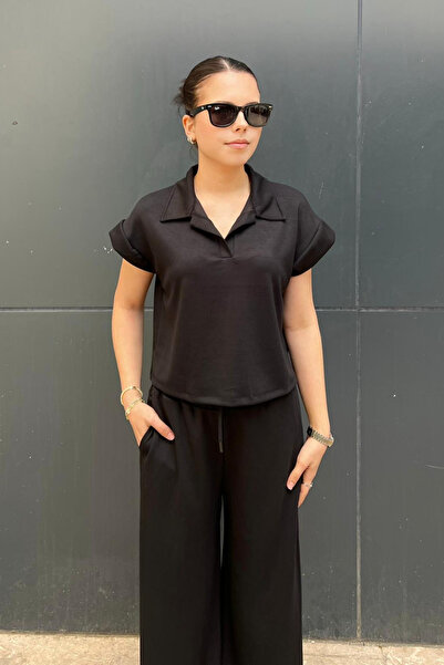 sunfyre Women's Modal Soft Textured Fabric Short Sleeve Polo Collar T-Shirt P...