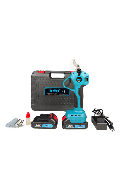 OEM Ieto Electric Vine Shears, Brushless Motor, 2 24V Batteries, Opening 35 mm