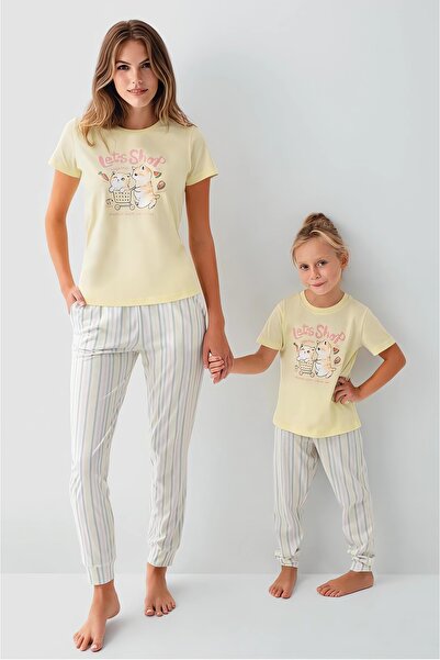 Arnetta Mother & Daughter Pajama Set, (Sold Separately), 100% Cotton, Short S...