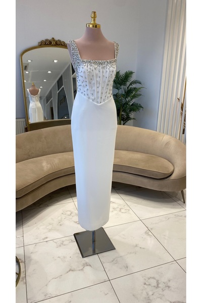 Mergen MİDİ ABİYE ELBİSE