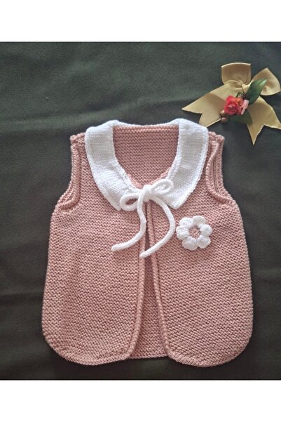 MİNOHOUSE El örgüsü kız bebek yelek