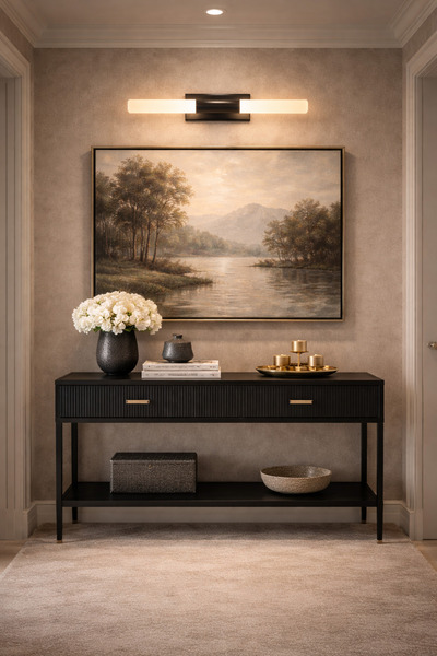 Nazik Aydınlatma Saray Siyah Modern Pilli ve Elektrikli Günışığı Ledli 1 Adet...