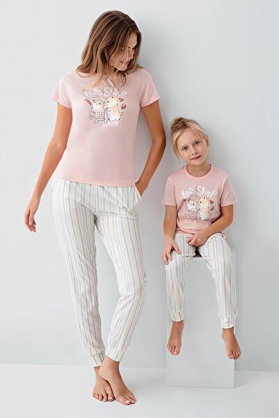 Arnetta Mother & Daughter Pajama Set, (Sold Separately), 100% Cotton, Short S...